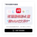 有道翻译怎么翻译Word文件？