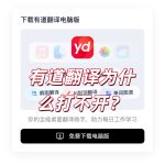 有道翻译为什么打不开？