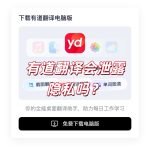 有道翻译会泄露隐私吗？